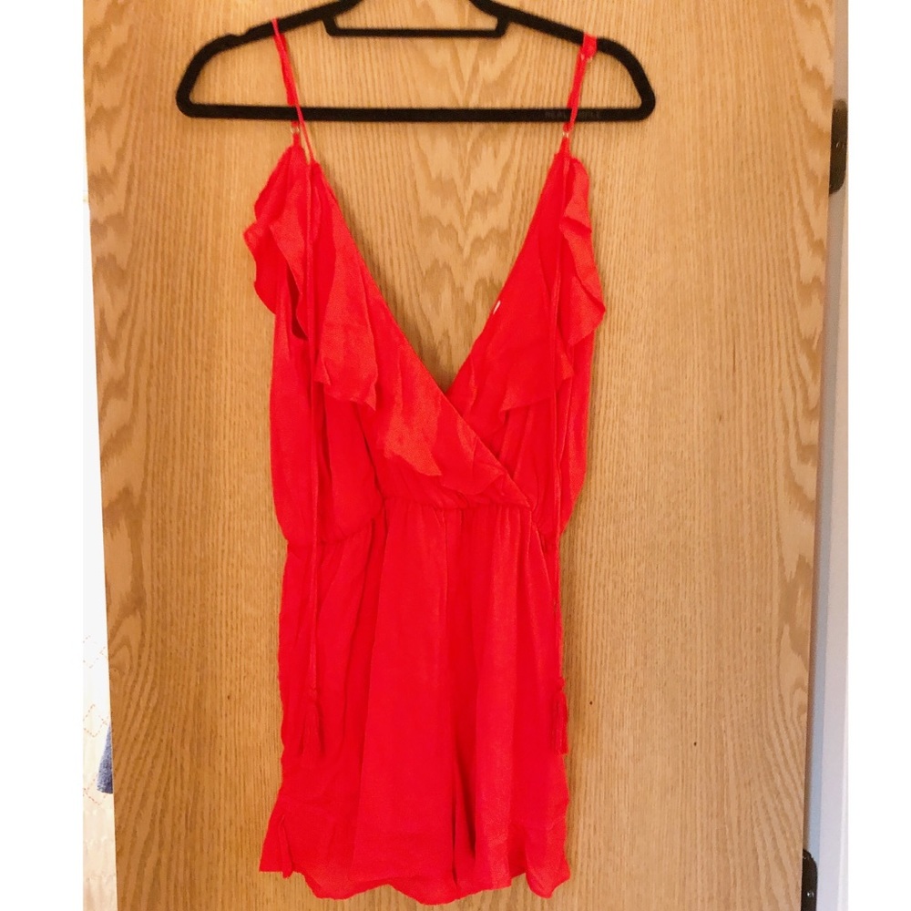 Honey Belle Red Romper